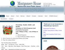 Tablet Screenshot of montgomeryhouselibrary.org